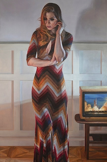 Ian Cumberland: Small Step, 2019, Öl auf Leinen, 150 x 100 cm 

